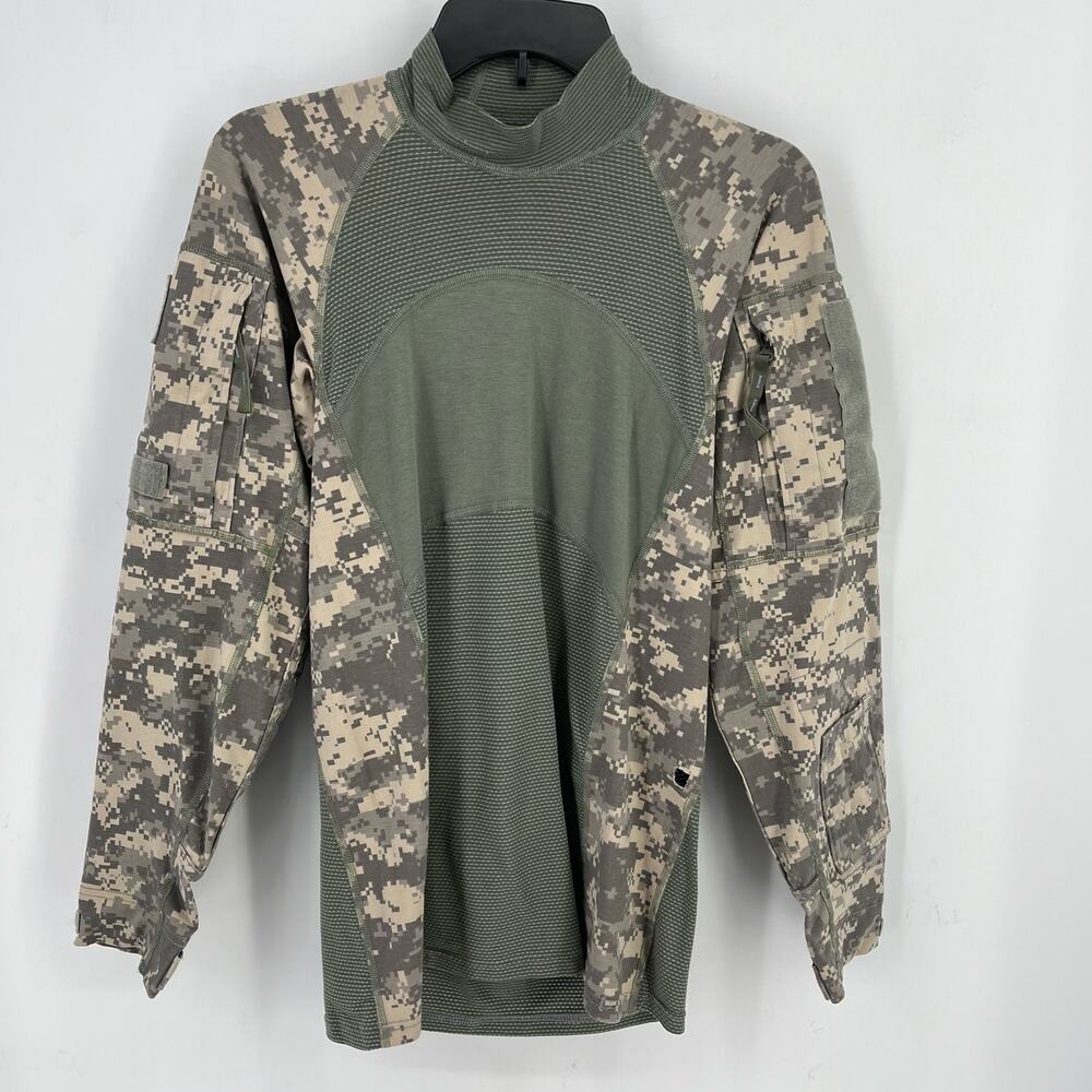 US Army Team Soldier Digital Camo Combat Shirt Mens Size XS